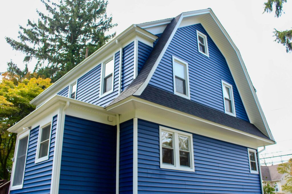 New roof and siding are two exterior home remodeling ideas