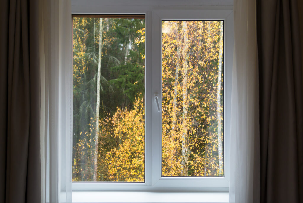 White casement window on Newton, NJ home replaced by RJW Exteriors