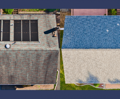 A roofer completes a professional inspection - when to replace your roof